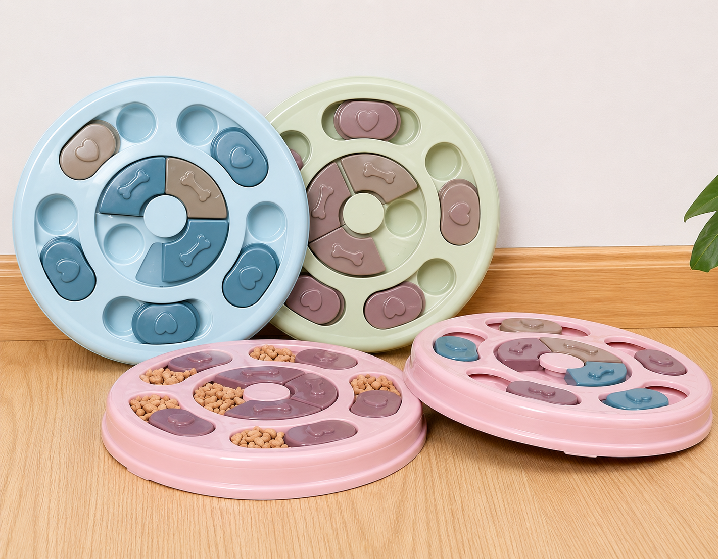 Whisk & Wag™ Interactive Pet Puzzle Feeder | Slow-Feeding Rotating Toy