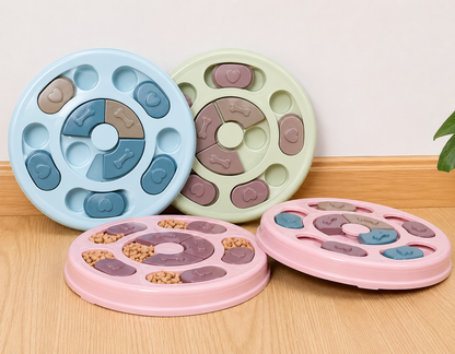 Whisk & Wag™ Interactive Pet Puzzle Feeder | Slow-Feeding Rotating Toy