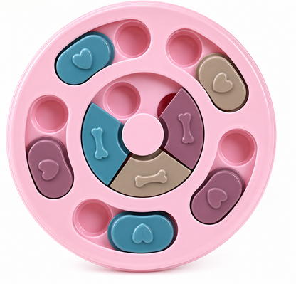 Whisk & Wag™ Interactive Pet Puzzle Feeder | Slow-Feeding Rotating Toy