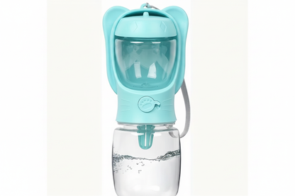 Portable Pet Water Bottle – Teal Blue