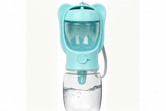 Portable Pet Water Bottle – Teal Blue